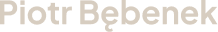 Piotr Bębenek jasne logo
